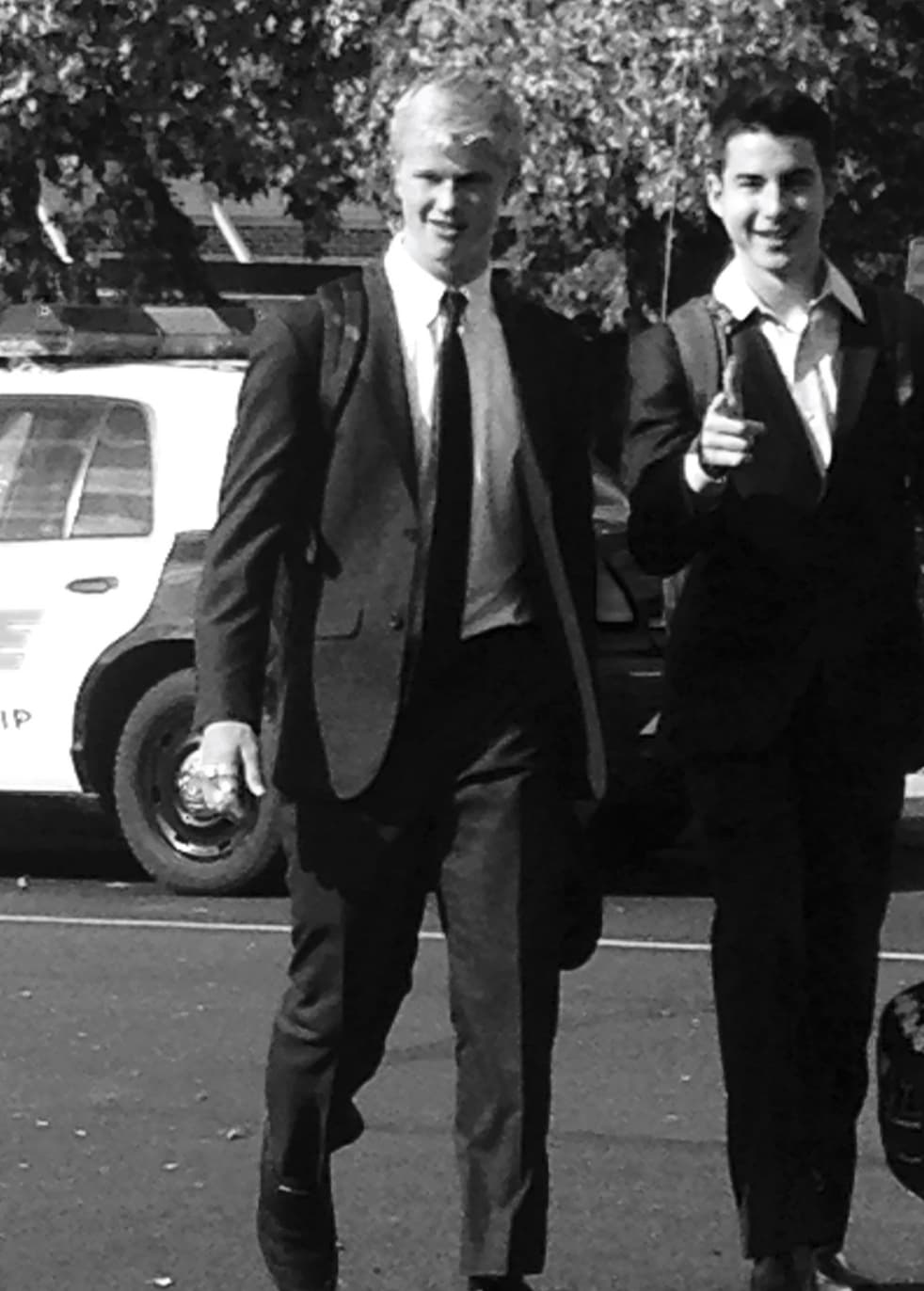 “My dad and his best friend after their first day as interns at the Miami police academy. (1970’s).”